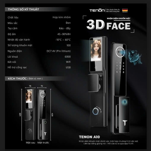 KHÓA THÔNG MINH - TENON A10
