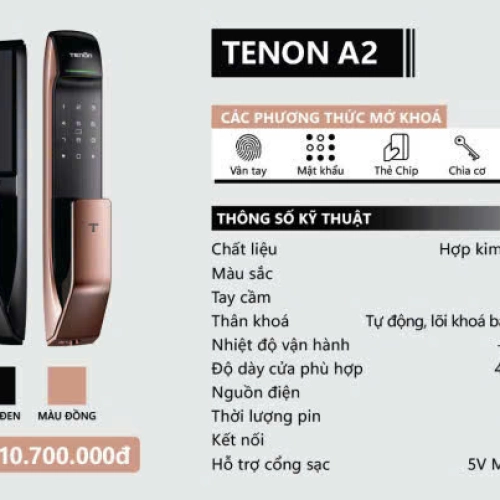 KHÓA THÔNG MINH - TENON A2