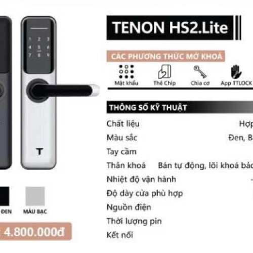 KHÓA THÔNG MINH - TENON HS2.Lite