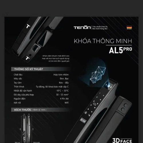 KHÓA THÔNG MINH - TENON AL5 PRO
